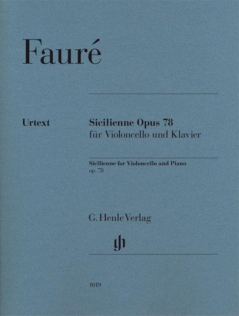 Sicilienne Opus 78 für Violoncello und Klavier